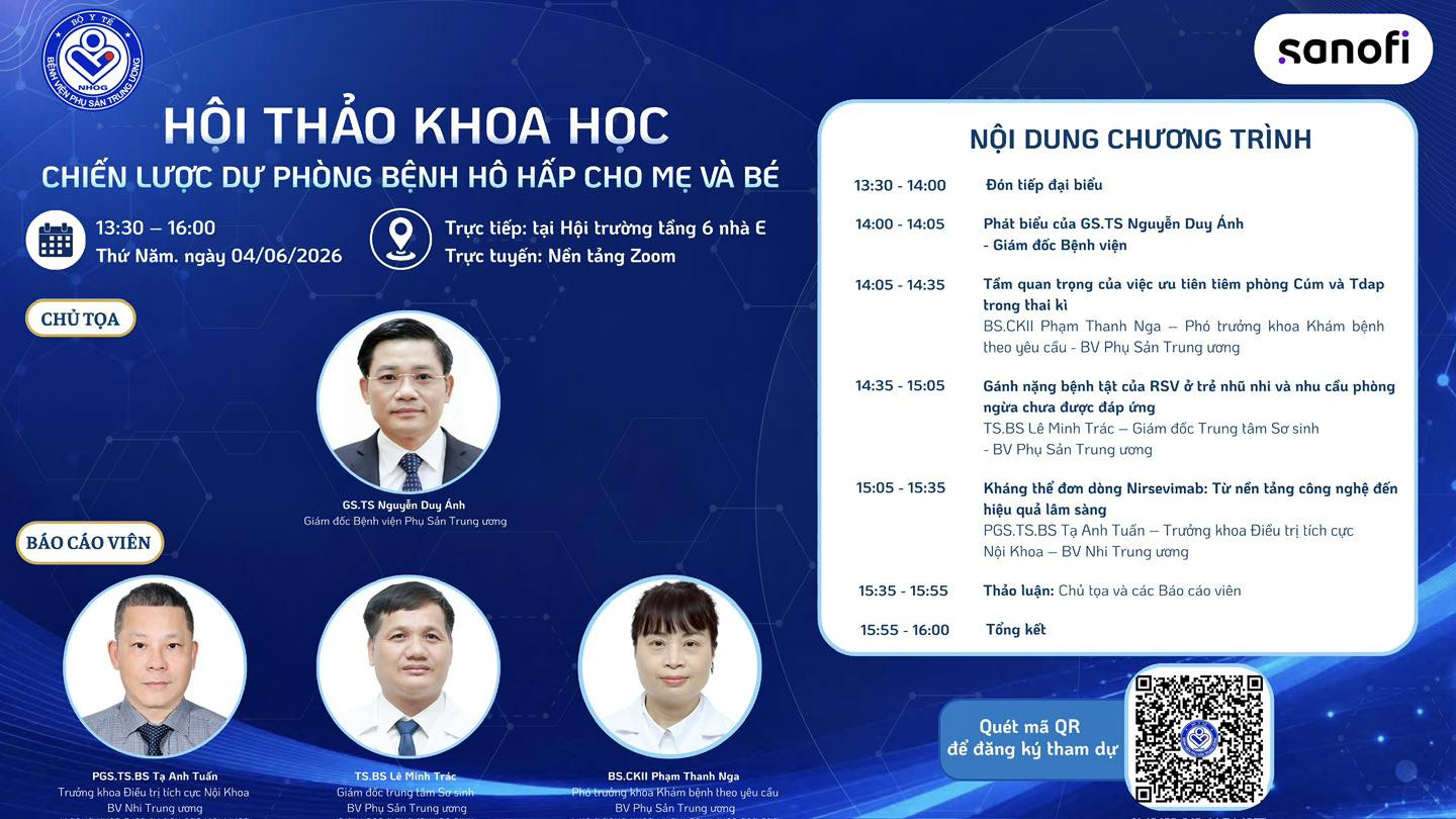 CHIẾN LƯỢC DỰ PHÒNG BỆNH HÔ HẤP CHO MẸ VÀ BÉ