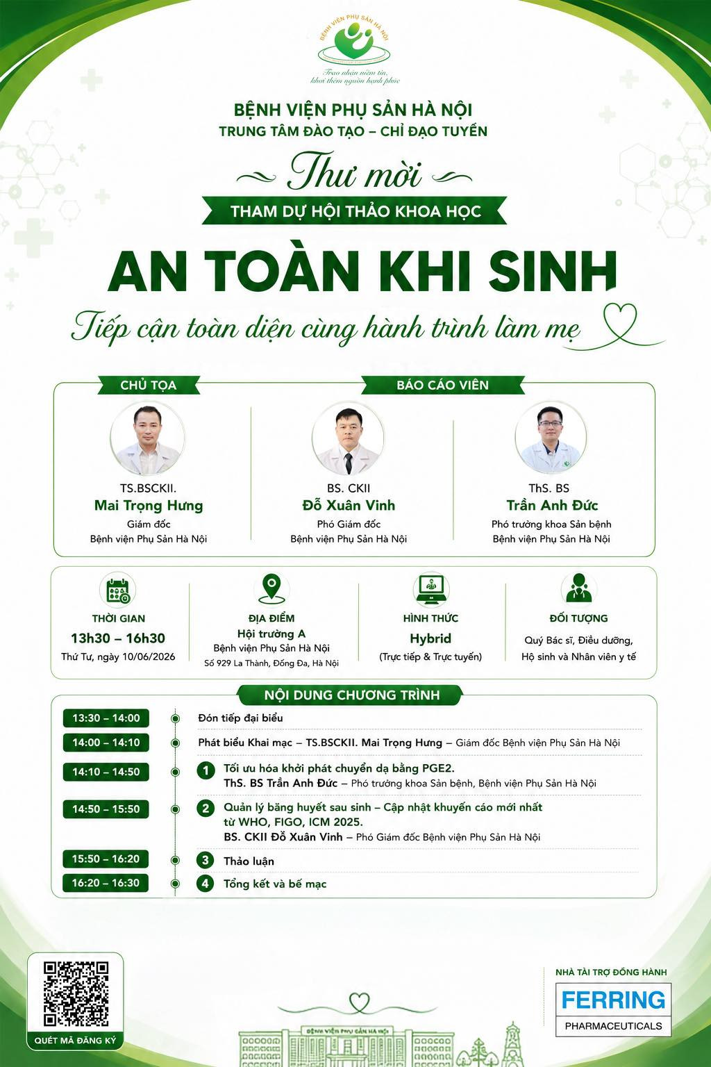 an toàn khi sinh