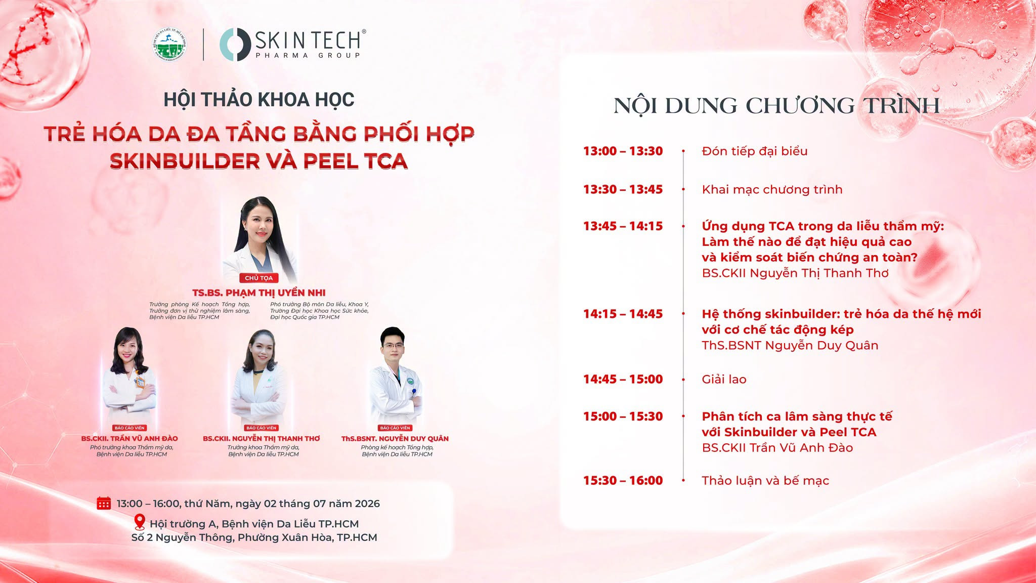 SKINBUILDER VÀ PEEL TCA