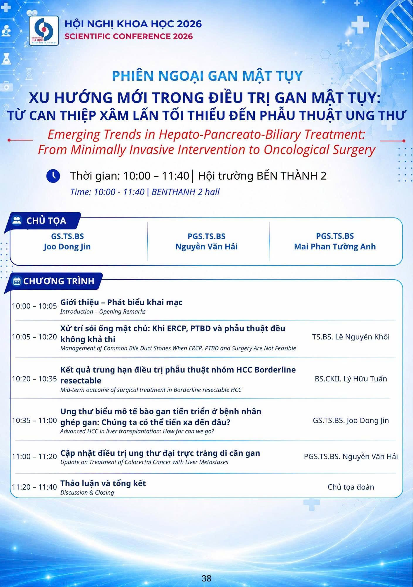 phiên chuyên ngành ngoại gan mật tụy