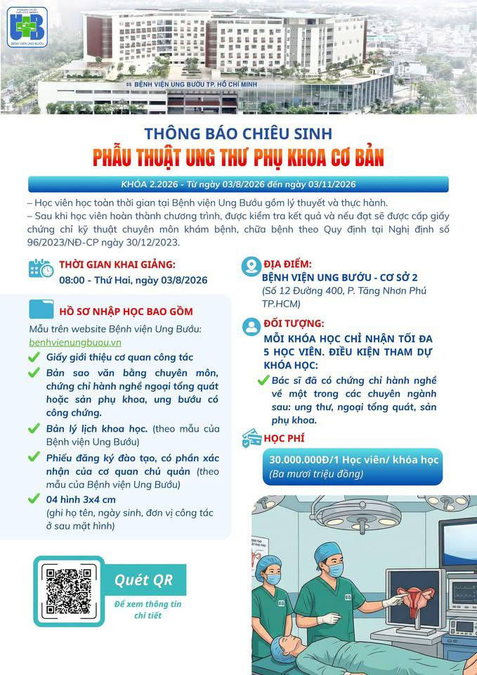 Phẫu thuật ung thư phụ khoa cơ bản