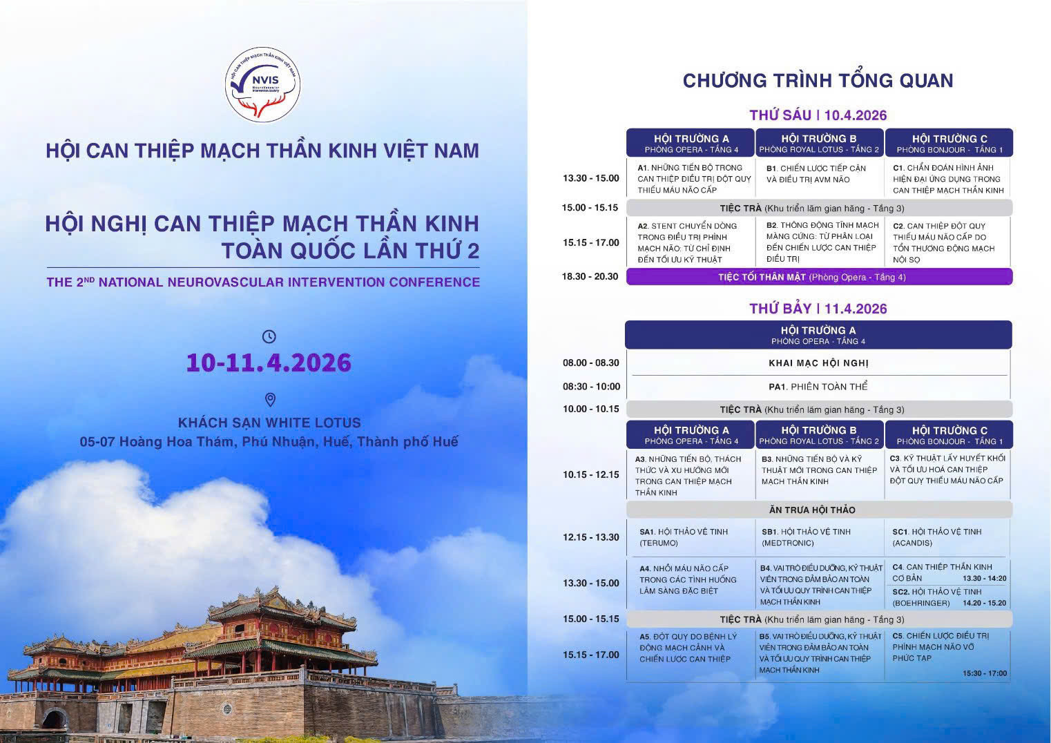 Thư mời Hội nghị Hội can thiệp mạch thần kinh 2026