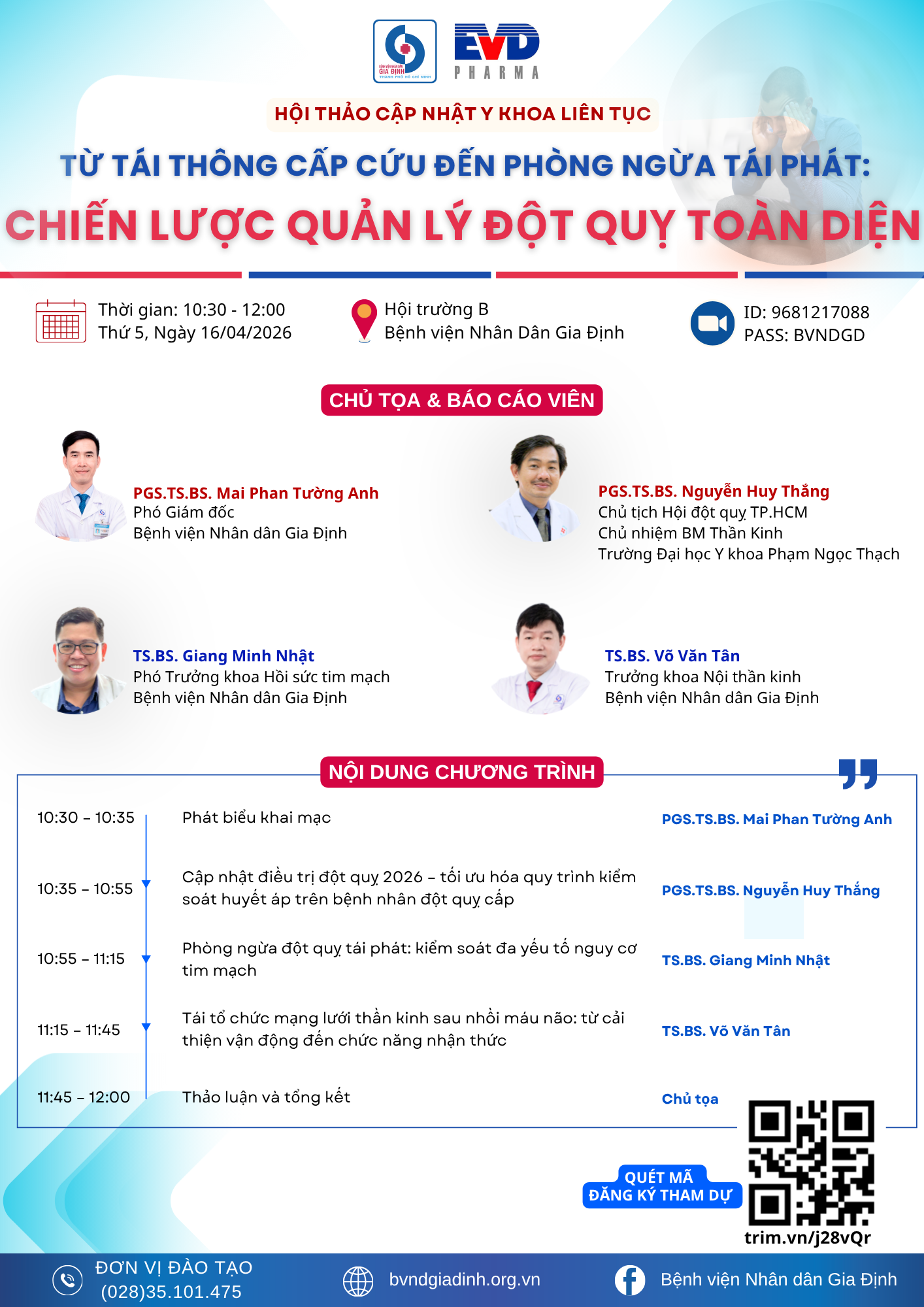 Từ tái thông cấp cứu đến phòng ngừa tái phát: chiến lược quản lý đột quỵ toàn diện