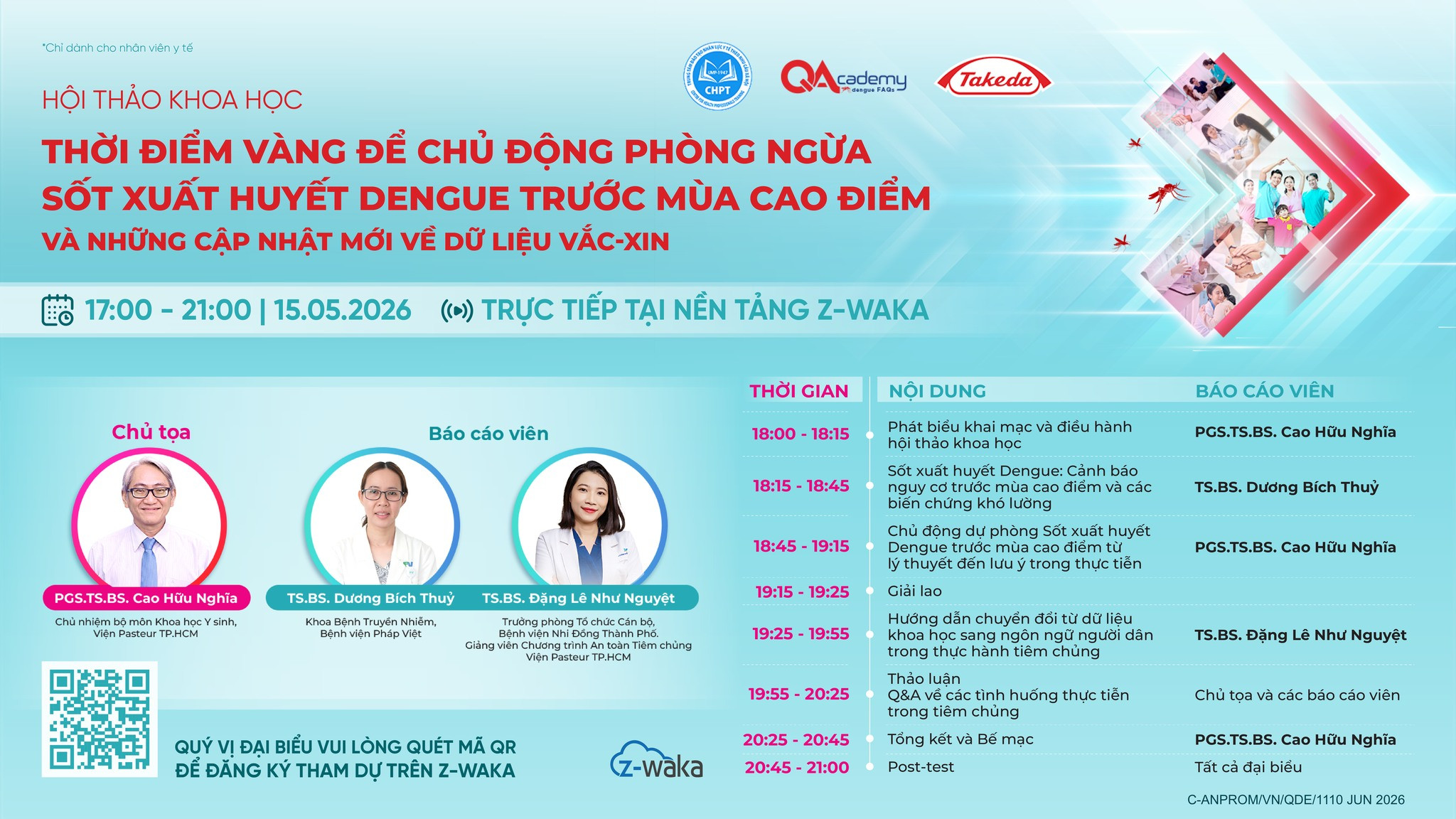 THỜI ĐIỂM VÀNG ĐỂ CHỦ ĐỘNG PHÒNG NGỪA SỐT XUẤT HUYẾT DENGUE TRƯỚC MÙA CAO ĐIỂM