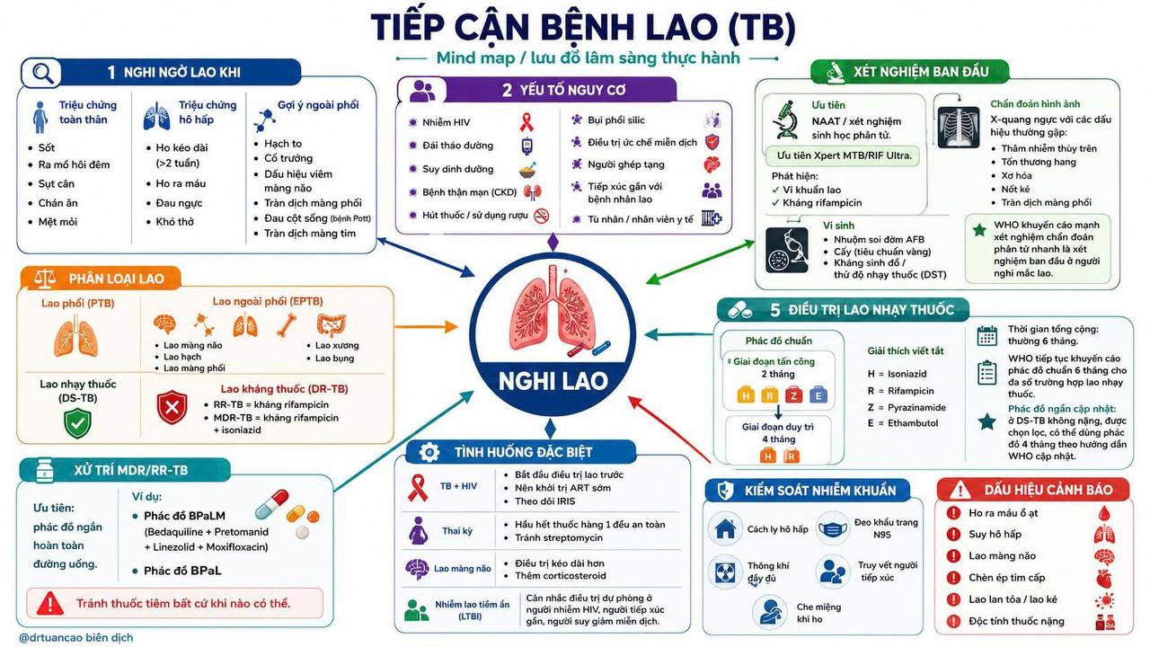 Lưu đồ lâm sàng thực hành tiếp cận bệnh lao TB 3