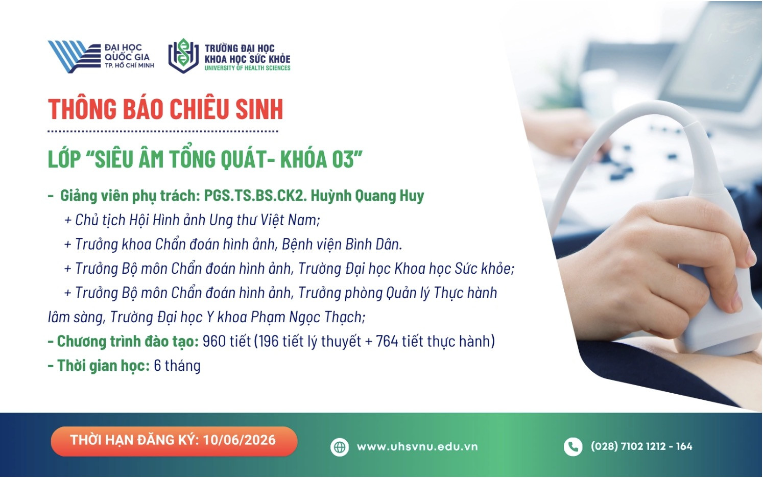 Siêu âm tổng quát - Khóa 03