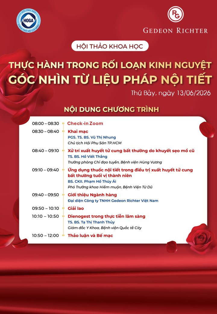  HỘI THẢO KHOA HỌC: THỰC HÀNH TRONG RỐI LOẠN KINH NGUYỆT – GÓC NHÌN TỪ LIỆU PHÁP NỘI TIẾT 2